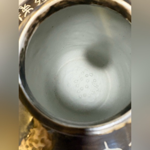 Vintage Asian Vase Jar With Inscriptions - Picture 5 of 11